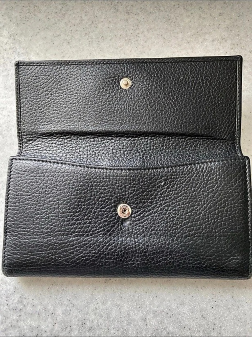 Gucci authentic Black studded interlocking GG calf leather Wallet all inclusive - Picture 4 of 17
